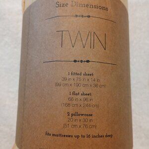 *BRAND-NEW/NEVER USED* TWIN 4 piece MICROFIBER SHEET SET - GOLD